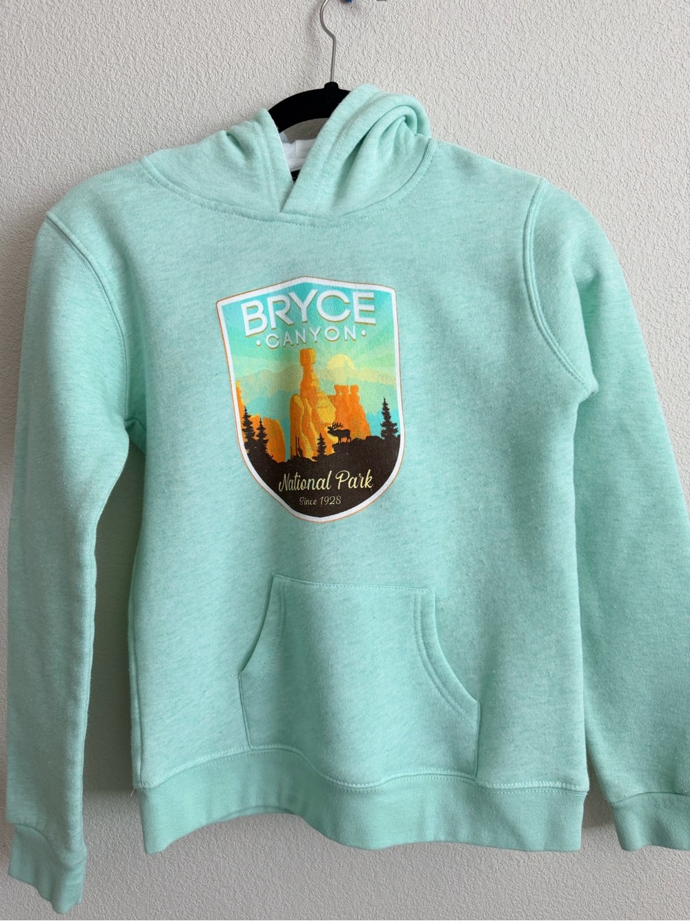 Bryce Canyon Mint Green Kids Hoodie Sweatshirt